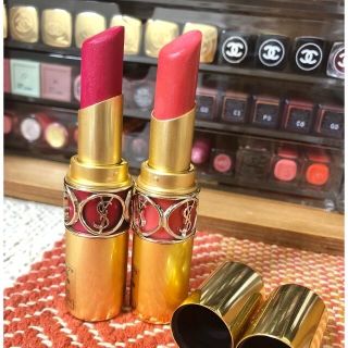 イヴサンローランボーテ(Yves Saint Laurent Beaute)の残量多 イヴ・サンローラン ルージュ ヴォリュプテ シャイン 2本セット(口紅)