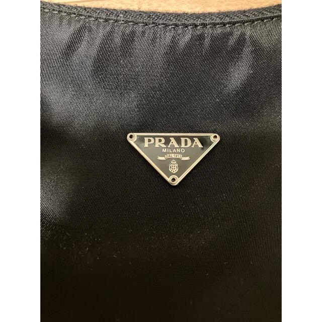 PRADA(プラダ)のプラダミニバック　ポーチ　ナイロン　黒 レディースのバッグ(ハンドバッグ)の商品写真