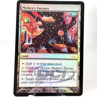 マジックザギャザリング(マジック：ザ・ギャザリング)の★超美品★MTG/ミシュラの工廠/Foil/ジャッジ褒賞/秋/カード/英語版(シングルカード)