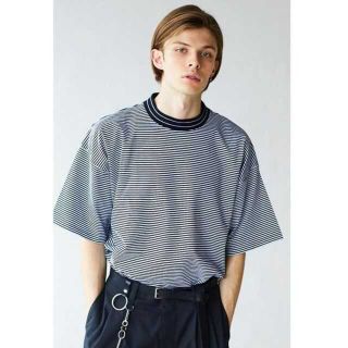 ビューティアンドユースユナイテッドアローズ(BEAUTY&YOUTH UNITED ARROWS)の＜monkey time＞ ボーダー ライン モック Tシャツ(Tシャツ/カットソー(半袖/袖なし))