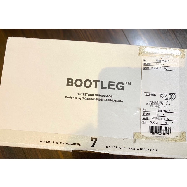 foot the coacher(フットザコーチャー)の専用　BOOTLEG FOOTSTOCK ORIGINALS ミニマルスリッポン メンズの靴/シューズ(スリッポン/モカシン)の商品写真