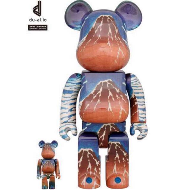 BE@RBRICK 葛飾北斎 「冨嶽三十六景 凱風快晴」400% 100％おもちゃ/ぬいぐるみ