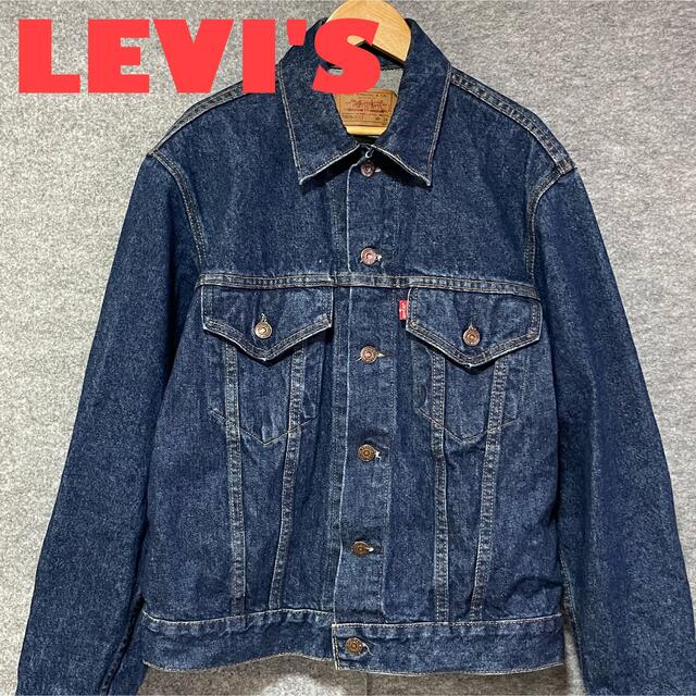 Levi's(リーバイス)の★90s濃紺★USA製★ LEVISリーバイス70505デニムジャケット メンズのジャケット/アウター(Gジャン/デニムジャケット)の商品写真