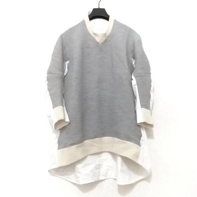 サカイ SYN THTIC PANEL LONG SLEEVE チュニック 黒