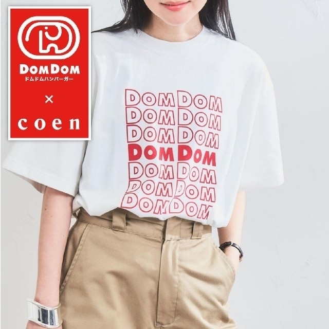 coen(コーエン)のDOMDOM × coen コラボTシャツ　新品未開封品 レディースのトップス(Tシャツ(半袖/袖なし))の商品写真