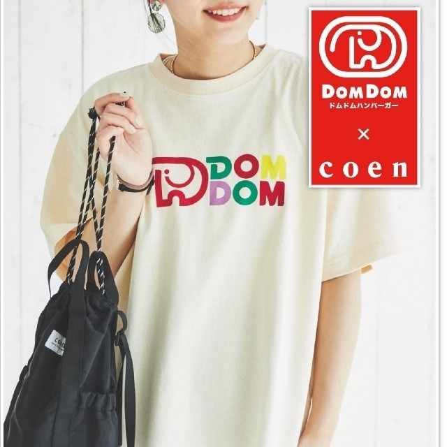 coen(コーエン)のDOMDOM × coen コラボTシャツ　新品未開封品 レディースのトップス(Tシャツ(半袖/袖なし))の商品写真