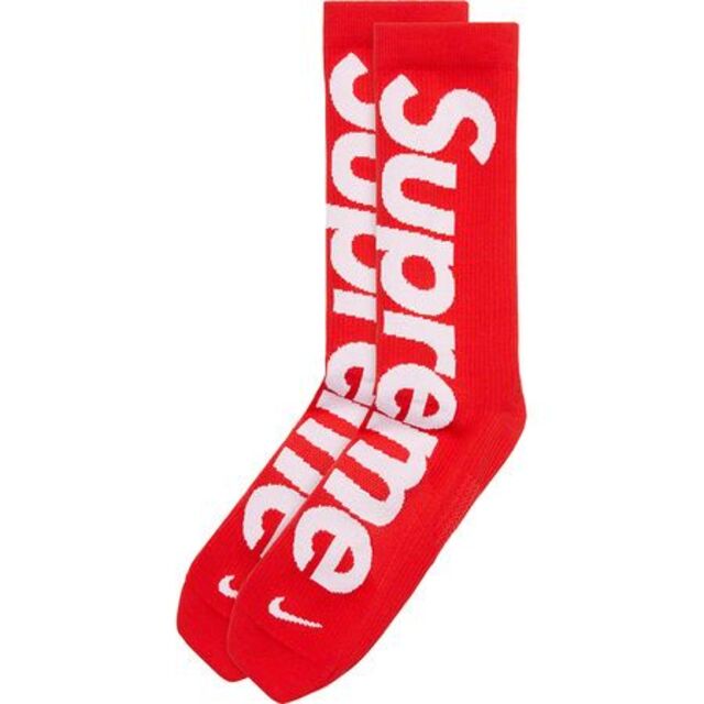 レッドサイズSupreme Nike Lightweight Crew Socks 赤 靴下