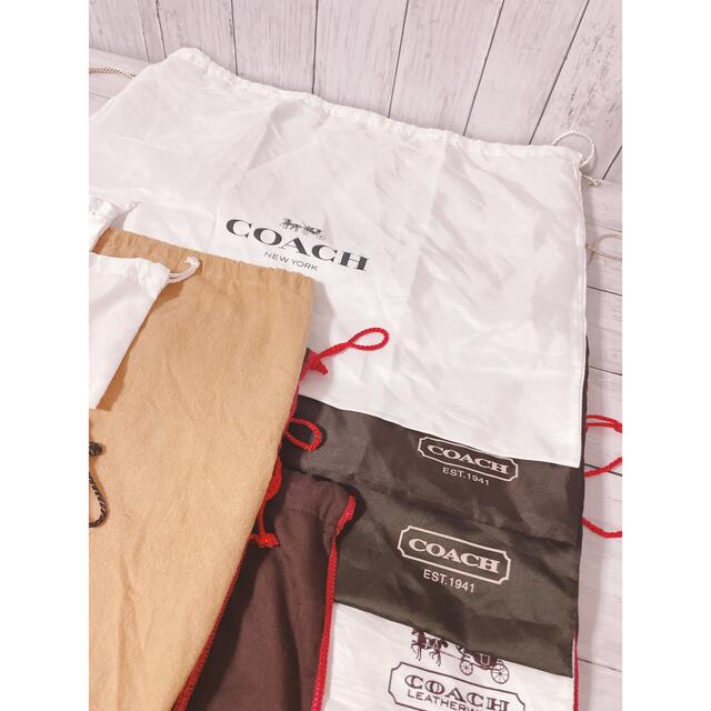 COACH(コーチ)のH1232 COACH コーチ　保存袋　袋　まとめ　収納　大量　巾着　不織布　大 レディースのバッグ(ショップ袋)の商品写真