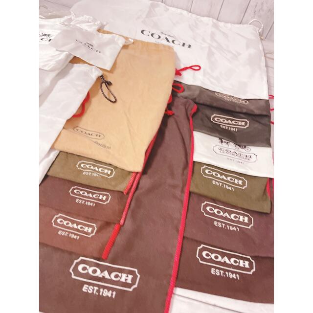 COACH(コーチ)のH1232 COACH コーチ　保存袋　袋　まとめ　収納　大量　巾着　不織布　大 レディースのバッグ(ショップ袋)の商品写真