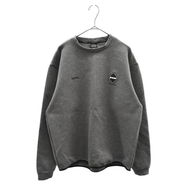 F.C.R.B./F.C.Real Bristol/FCRB エフシーアールビー/エフシーレアルブリストル 21SS SWEAT CREWNECK TOP スウェットクルーネックトップ プルオーバー グレー FCRB-210022