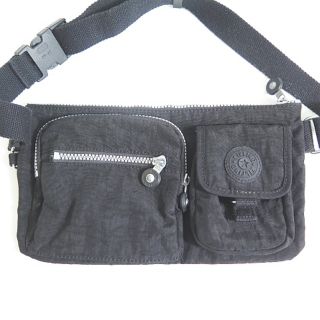 キプリング(kipling)のKIPLING ボディバッグ ウエストポーチ ブラック ナイロン K13192(ボディバッグ/ウエストポーチ)