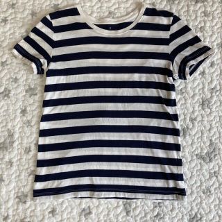 ムジルシリョウヒン(MUJI (無印良品))の無印良品　ボーダーTシャツ　サイズS(Tシャツ(半袖/袖なし))