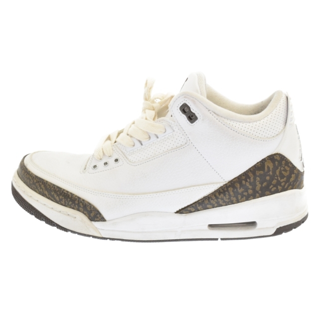 NIKE ナイキ AIR JORDAN 3 RETRO "MOCHA" エア ジョーダン 3 レトロ ローカットスニーカー 136064-122 ホワイト×ブラウン