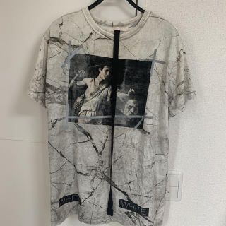 offwhite マーブル柄　Tシャツタグ紐未カット品