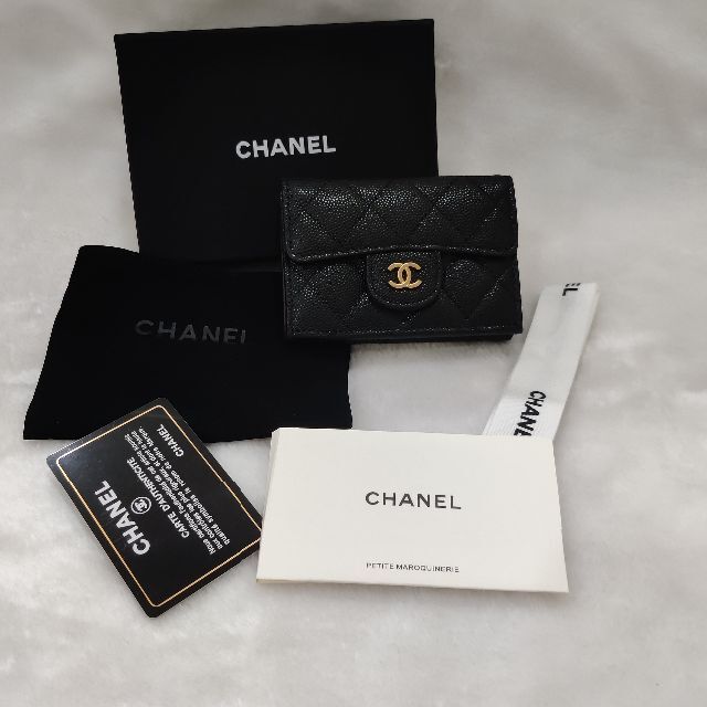 CHANEL キャビアスキン マトラッセ 三つ折り財布 www.nickstellino.com
