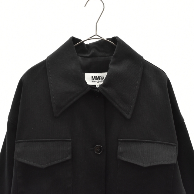 MM6 Maison Margiela エムエムシックスメゾンマルジェラ 20AW OVER COAT オーバーコート ロングジャケット ブラック S52AM0153