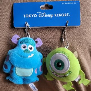 ディズニー(Disney)のディズニーリゾート限定🌴サリー&マイク　ぬいぐるみストラップ(キャラクターグッズ)