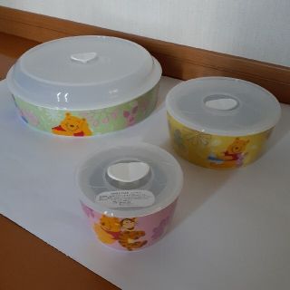 クマノプーサン(くまのプーさん)のくまのプーさん　レンジパック　３点セット(食器)