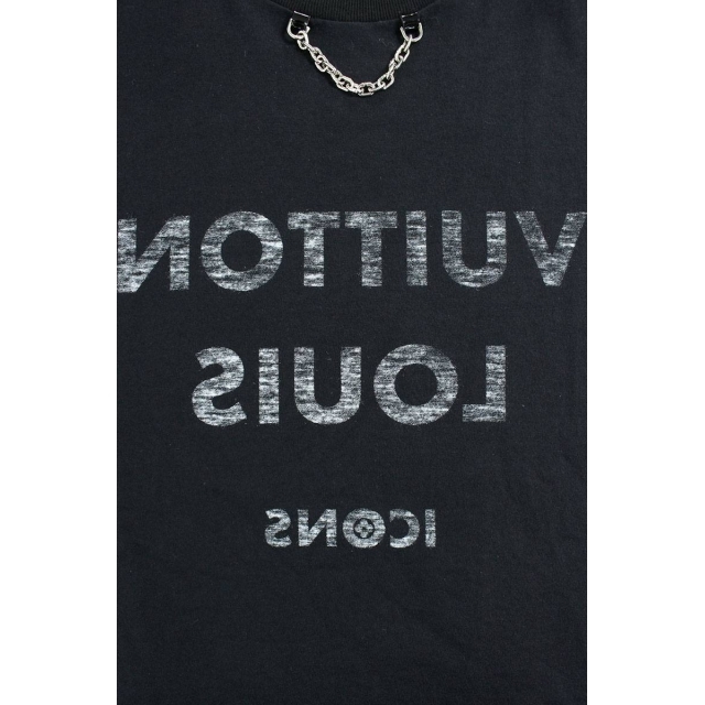 LOUIS VUITTON(ルイヴィトン)のルイヴィトン ICONS チェーン反転ロゴプリントTシャツ XXS レディースのトップス(Tシャツ(半袖/袖なし))の商品写真