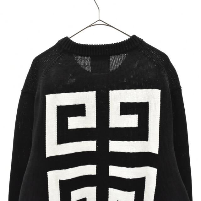 GIVENCHY ジバンシィ 21AW LOGO COTTON SWEATER BM90G9401M オーバーロゴ刺繍コットンニットプルオーバー クルーネックセーター 3