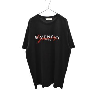 ジバンシィ(GIVENCHY)のGIVENCHY ジバンシィ 20SS GIVENCHY SIGNATURE PRINT TEE SS BM70UK3002 シグネチャーロゴプリント刺繍入り半袖Tシャツ カットソー(Tシャツ/カットソー(半袖/袖なし))