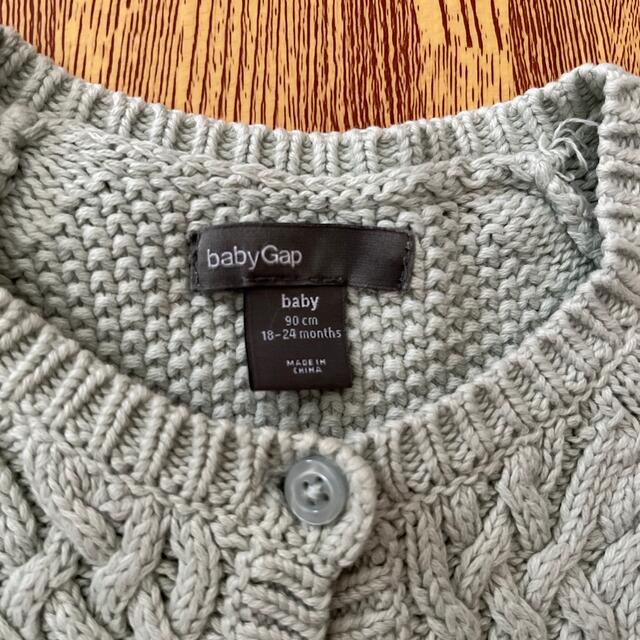 babyGAP(ベビーギャップ)のbabyGAP カーディガン　90センチ キッズ/ベビー/マタニティのキッズ服女の子用(90cm~)(カーディガン)の商品写真