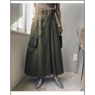 引越!AMERI PLEATS MILITARY SKIRTプリーツミリタリー