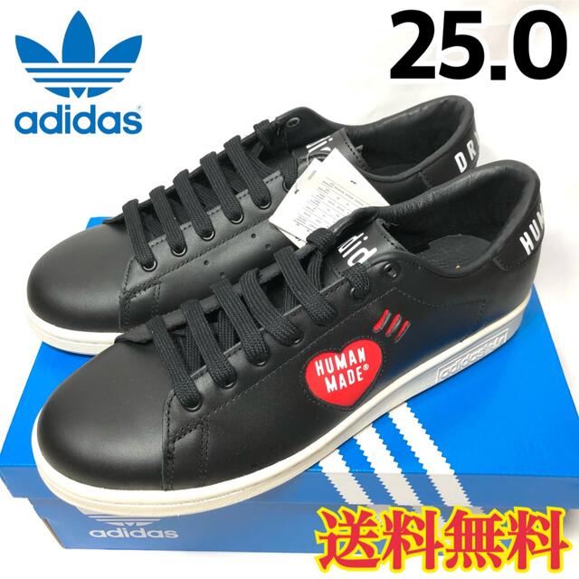 adidas(アディダス)の【新品】アディダス スタンスミス ヒューマンメイド ブラック ハート 25.0 メンズの靴/シューズ(スニーカー)の商品写真