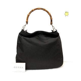 グッチ(GUCCI)の極美品 GUCCI バンブー グッチ オールドグッチ ハンドバッグ ブラウン系(ハンドバッグ)