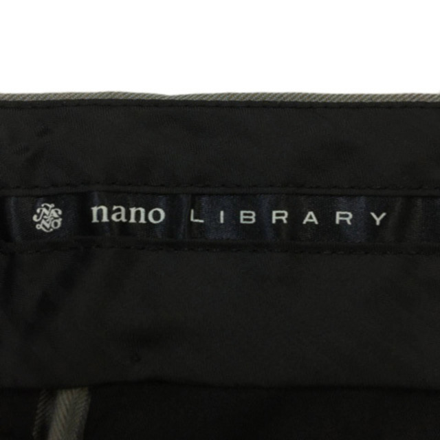 nano・universe(ナノユニバース)のナノユニバース LIBRARY パンツ テーパード ロング リネン M グレー メンズのパンツ(スラックス)の商品写真