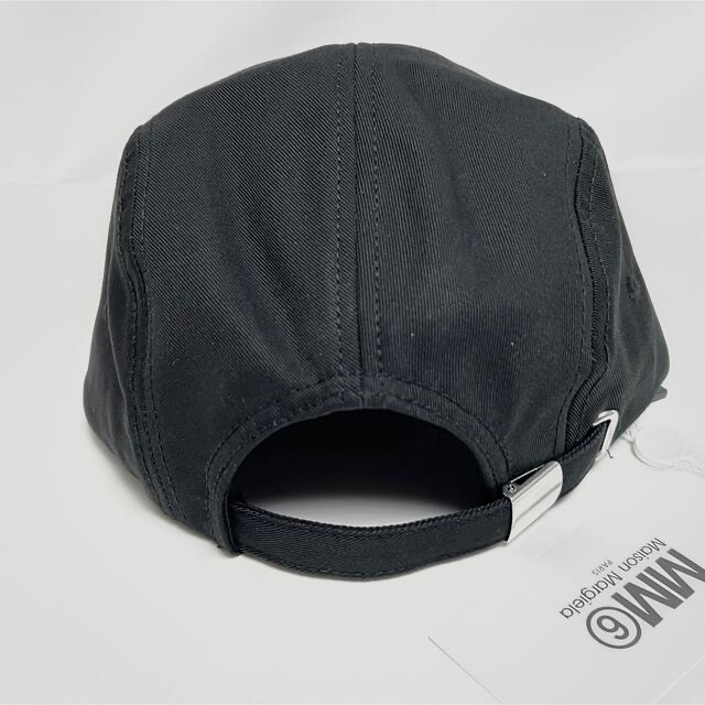 新品 MM6 メゾンマルジェラ ロゴ キャップ 帽子 ブラック CAP エムエム