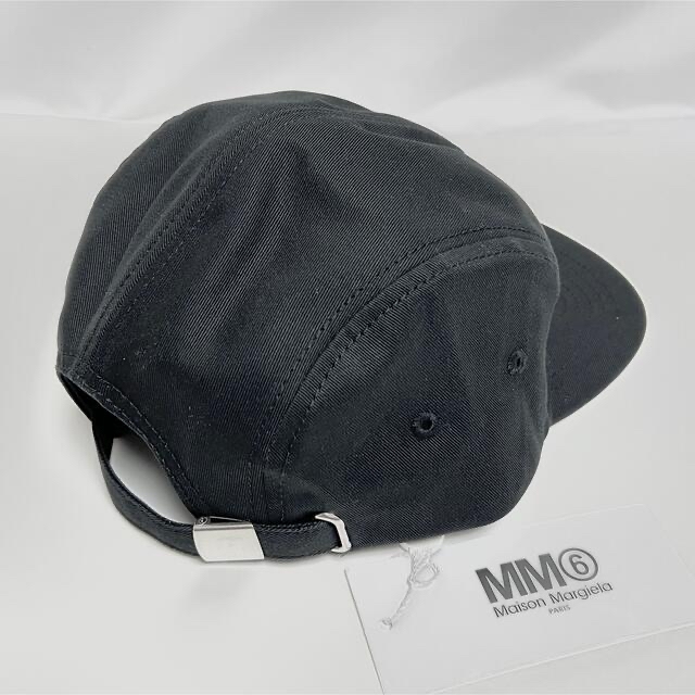 新品 MM6 メゾンマルジェラ ロゴ キャップ 帽子 ブラック CAP エムエム-