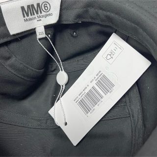 新品 MM6 メゾンマルジェラ ロゴ キャップ 帽子 ブラック CAP エムエム-