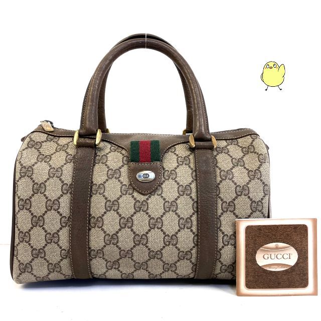 Gucci(グッチ)のGUCCI オールドグッチ ミニ ボストンバッグ グッチ シェリーライン レディースのバッグ(ハンドバッグ)の商品写真