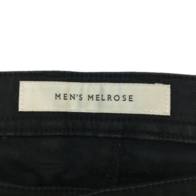 MEN'S MELROSE(メンズメルローズ)のメンズメルローズ パンツ テーパード ロング 無地 2 黒 ブラック メンズのパンツ(スラックス)の商品写真