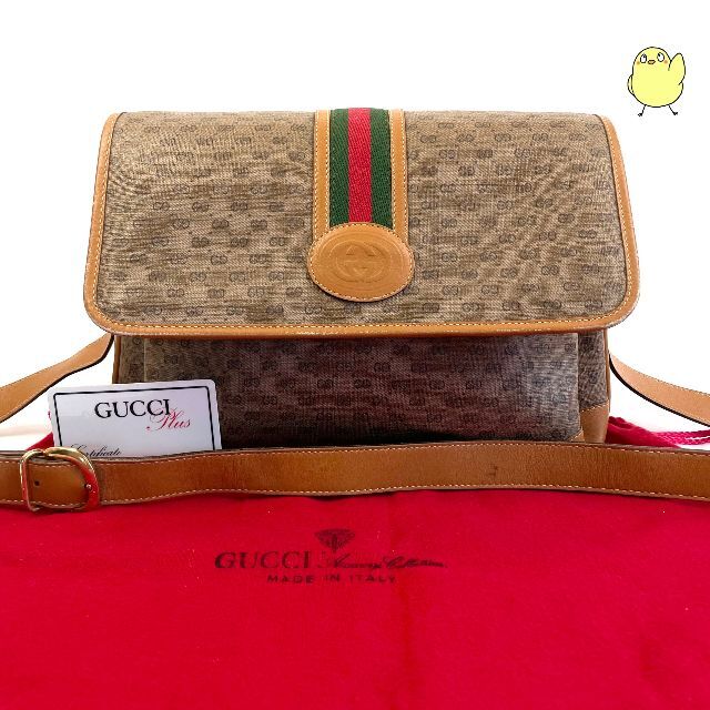 GUCCI - 美品 GUCCI オールドグッチ マイクロGG ショルダーバッグ