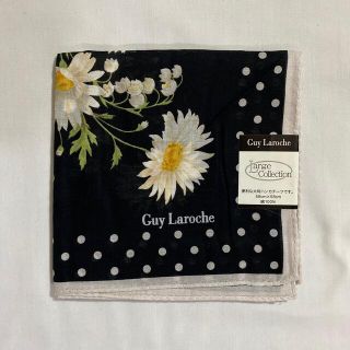 ギラロッシュ(Guy Laroche)のギラロッシュ　大判ハンカチーフ　ブラック　未使用品　#2037(ハンカチ)