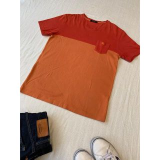 バーバリーブラックレーベル(BURBERRY BLACK LABEL)のBurberry ブラックレーベル Tシャツ バイカラー Lサイズ(Tシャツ/カットソー(半袖/袖なし))