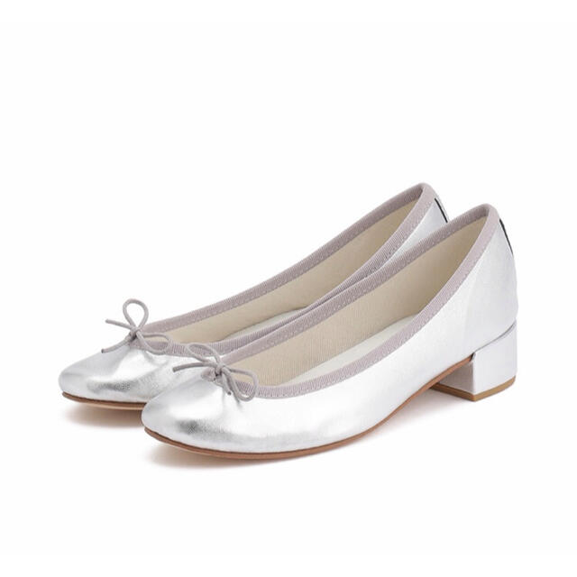 repetto(レペット)の【新品未使用】Repettoレペット ローヒールバレエシューズ シルバー 37 レディースの靴/シューズ(バレエシューズ)の商品写真