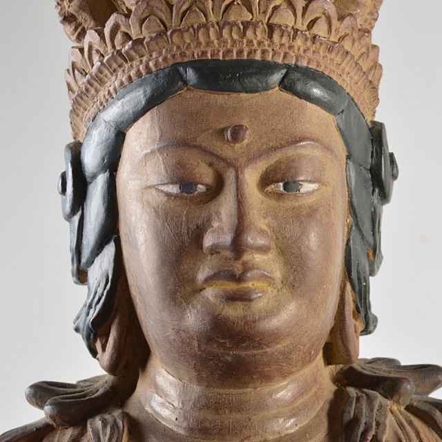 大人気 仏教美術 樹脂製 十二面観世音菩薩像 仏像 重さ約3.64㎏ G 彫刻+オブジェ