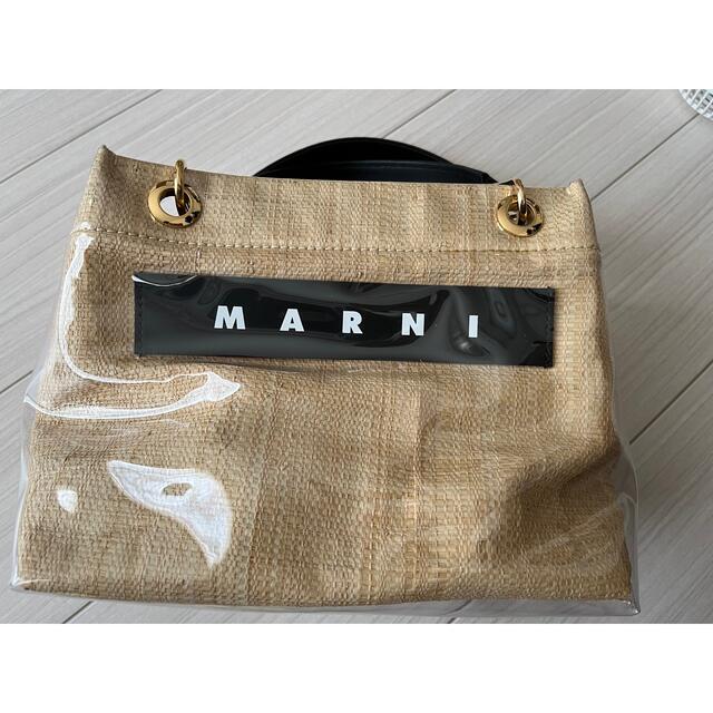 Marni(マルニ)のhi様専用　マルニ　MARNI グロッシーラフィアトートバッグ レディースのバッグ(トートバッグ)の商品写真
