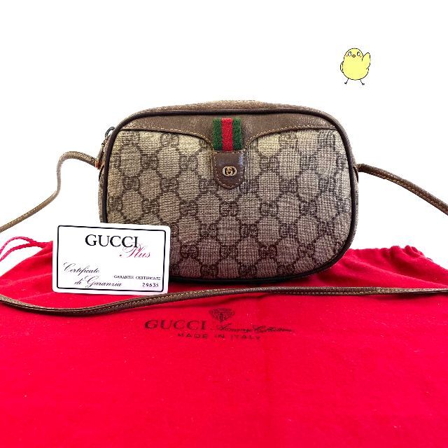 GUCCI - GUCCI グッチ オールドグッチ ショルダーバッグ 丸型 ヴィンテージ