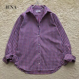 イエナ(IENA)のIENA CotonificioAlbini コットンチェックシャツ 長袖 36(シャツ/ブラウス(長袖/七分))