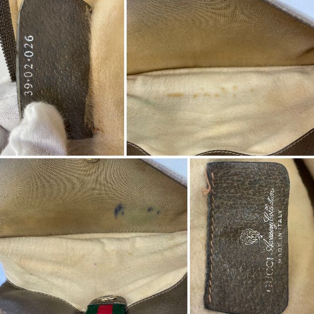 良品 GUCCI グッチ オールドグッチ ショルダーバッグ ブラウン