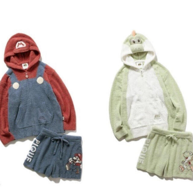 ジェラートピケ♡レディース♡マリオ&ヨッシー なりきりセットアップ