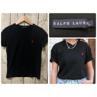 ラルフローレン(Ralph Lauren)のラルフローレン　レディースL Tシャツ　半袖　カットソー　V字(Tシャツ(半袖/袖なし))