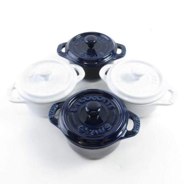 STAUB - ストウブ ミニココット セラミック ココット 4点 STAUB - ストウブ ミニココット セラミック ココット 4点