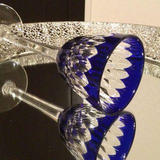 Baccarat - レア☆美品 オールド バカラ アルマニャック ブルー被せ