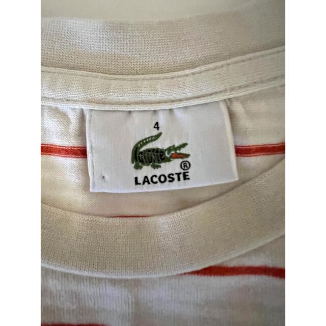 LACOSTE(ラコステ)の【良いね感謝値下げ】ラコステ　半袖　Tシャツ　ワニ　Mサイズ相当　 メンズのトップス(Tシャツ/カットソー(半袖/袖なし))の商品写真