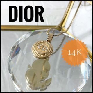 クリスチャンディオール(Christian Dior)のレア　 ディオール　ネックレス　メダリオン　ロゴ　12K スネークチェーン(ネックレス)